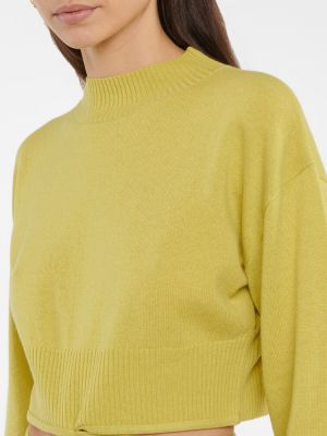 Kašmírový vlnený sveter Christopher Esber žltá