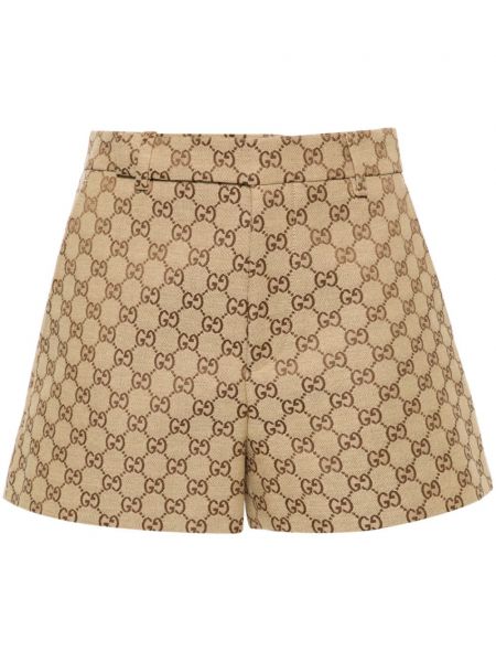 High waist shorts Gucci braun