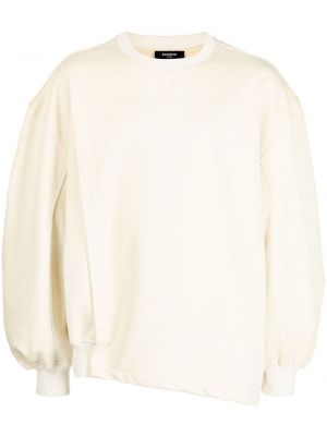 Asymmetrischer sweatshirt mit rundhalsausschnitt Songzio gelb