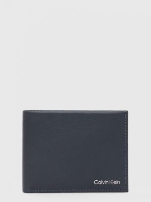 Usnjena denarnica Calvin Klein siva