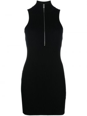 Viskózové pletené šaty bez rukávů na zip 1017 Alyx 9sm - černá