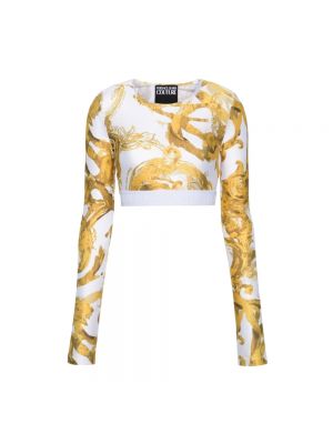 Haut skinny Versace Jeans Couture blanc