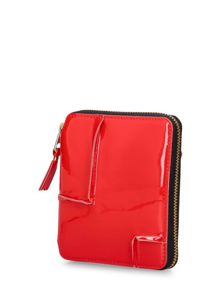 Πορτοφόλι με φερμουάρ Comme Des Garçons Wallet κόκκινο
