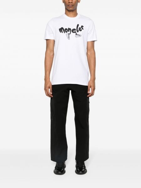 Bavlněné tričko s potiskem Moncler