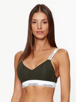 Merevítő nélküli melltartó Calvin Klein Underwear zöld