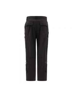 Pantalones rectos con cremallera con bolsillos Givenchy negro