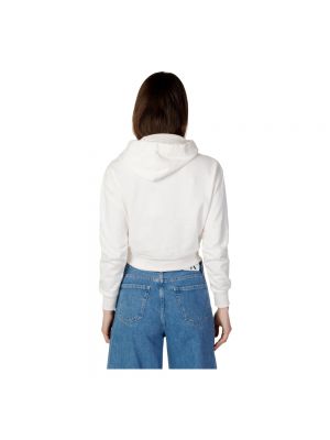 Sudadera con capucha Calvin Klein Jeans blanco