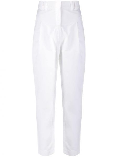 Pantalones de cintura alta Philosophy Di Lorenzo Serafini blanco