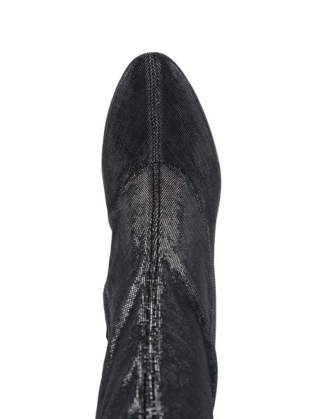 Stivali di gomma di pelle con tacco Giuseppe Zanotti Design
