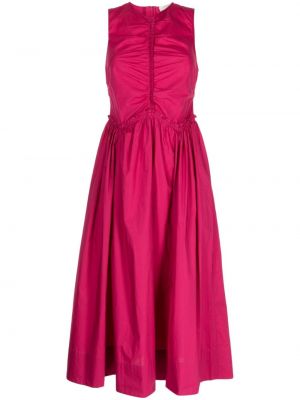 Bavlněné šaty Ulla Johnson růžové