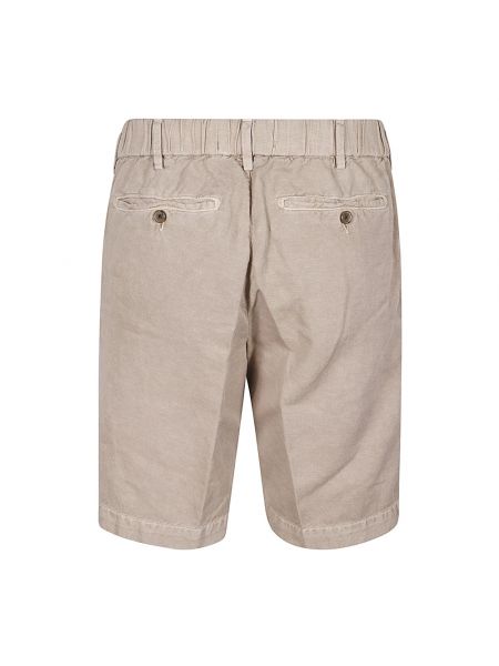 Pantalones cortos de lino de algodón Myths beige