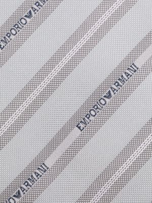 Corbata con estampado Emporio Armani gris