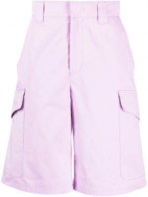 Bermudy relaxed fit Msgm fioletowe