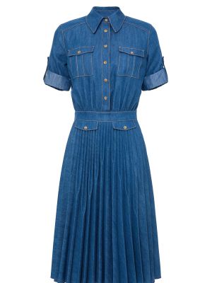 Голубое джинсовое платье Elisabetta Franchi