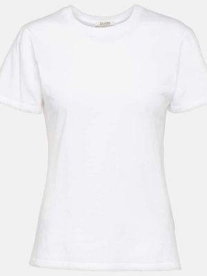 Camiseta de algodón de tela jersey Nili Lotan blanco