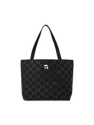 Τσάντα shopper Karl Lagerfeld μαύρο