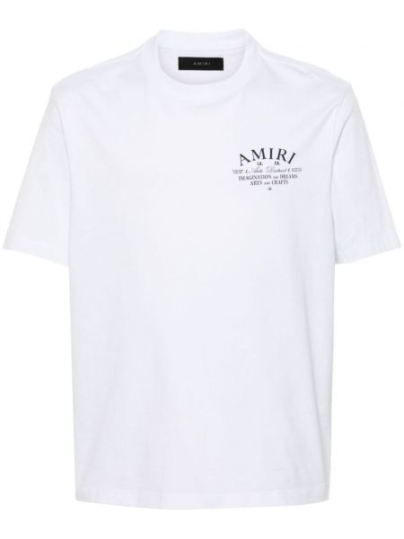 T-shirt aus baumwoll mit print Amiri weiß
