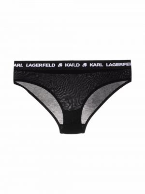Tangas de encaje Karl Lagerfeld negro