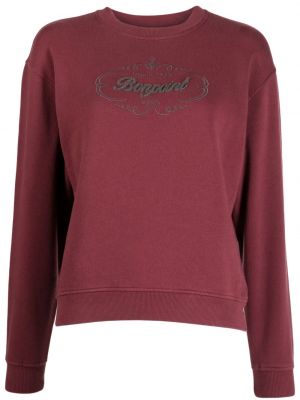 Medvilninis siuvinėtas džemperis Bonpoint raudona