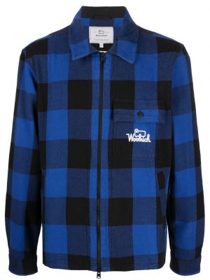 Καρό πουκάμισο με σχέδιο Woolrich μπλε