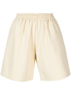 Jersey shorts mit stickerei Mm6 Maison Margiela gelb
