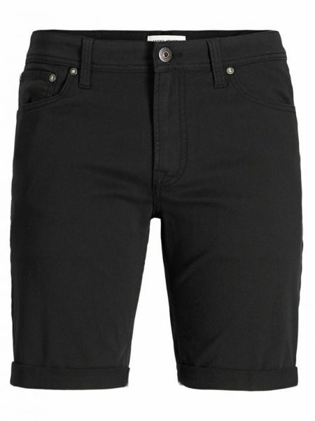 Szorty jeansowe Jack & Jones czarne