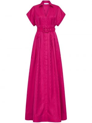 Večerní šaty s výstřihem do v Rebecca Vallance růžové