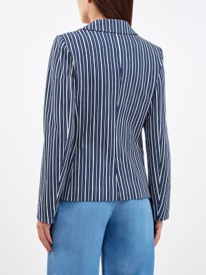 Приталенный пиджак в полоску Jacob Cohen синий