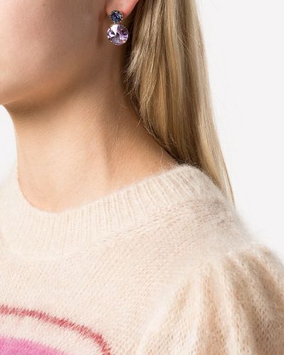Boucles d'oreilles à boucle Jennifer Behr violet