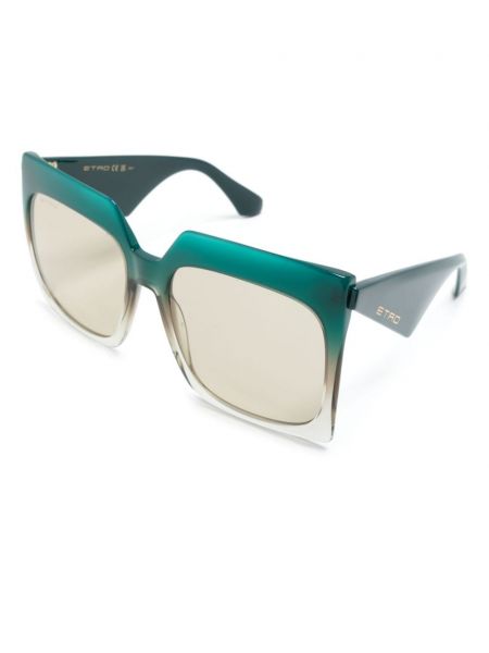 Oversize saulesbrilles Etro zaļš