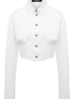 Белая блузка Balmain