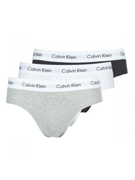 Slipy bawełniane Calvin Klein Jeans czarne