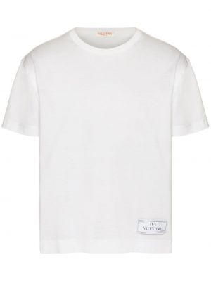 Bavlněné tričko Valentino Garavani bílé