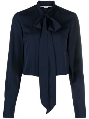 Блуза с панделка Stella Mccartney синьо