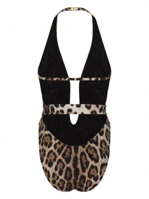 Badeanzug mit print mit leopardenmuster Dolce & Gabbana
