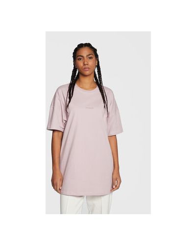 Voľné priliehavé šaty New Balance fialová
