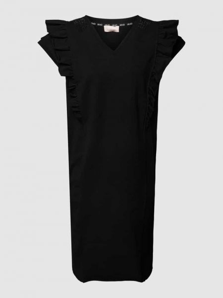 Sukienka mini z falbankami Liu Jo Sport czarna