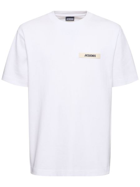 T-shirt i bomull Jacquemus vit