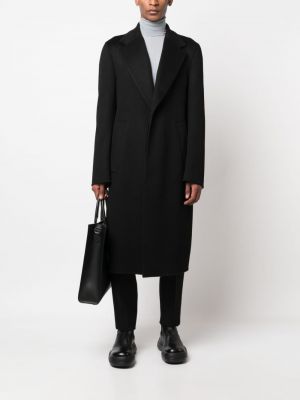 Kašmírový kabát Lanvin černý