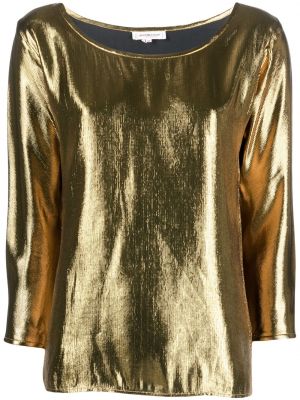 Bluză cu mâneci lungi Yves Saint Laurent Pre-owned auriu