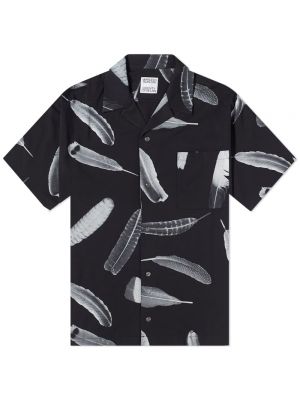 Рубашка Marcelo Burlon с перьями ветра черный