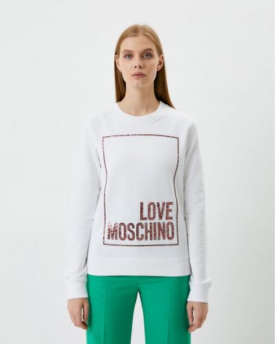 Свитшот Love Moschino, белый