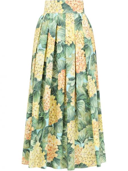 Falda de flores Dolce & Gabbana verde