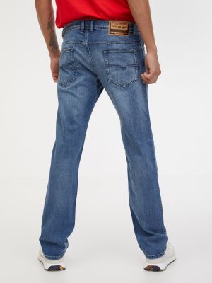Priliehavé džínsy s rovným strihom Diesel modrá