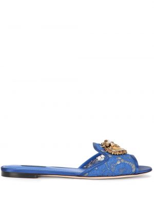 Slip-on сандали Dolce & Gabbana синьо