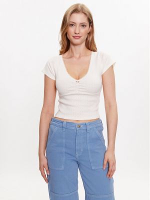Marškinėliai slim fit Bdg Urban Outfitters balta