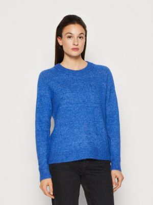 Меланжевый свитер Selected Femme синий