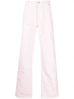 Pantaloni cu picior drept Heron Preston roz