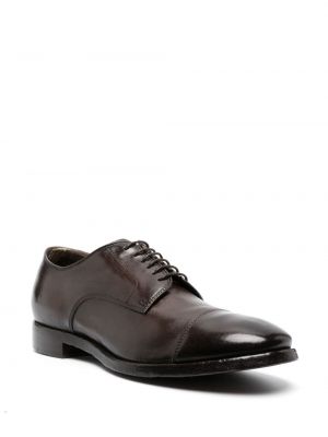 Chaussures oxford à lacets en cuir Officine Creative marron
