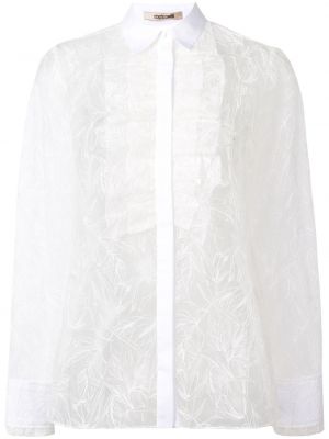 Siuvinėta marškiniai Roberto Cavalli balta